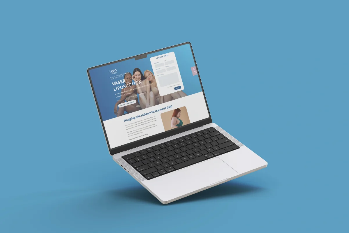 Liposhape Landing Page Mockuo